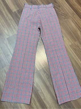 Vintage Kids Red, White & Blue Gingham Pants